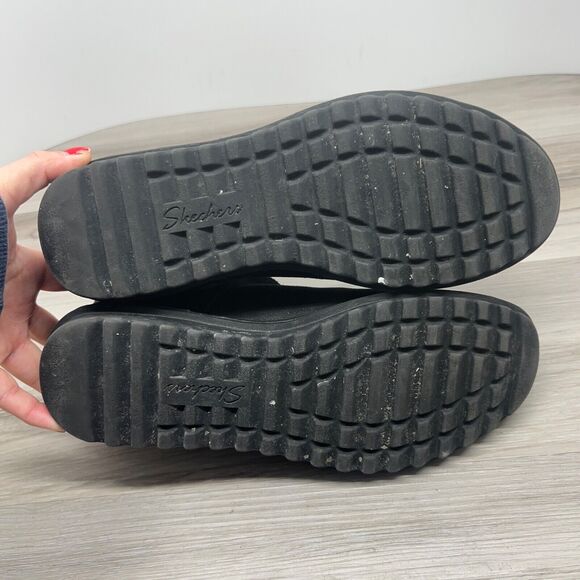 Skechers Arch Fit Mojave Indefinite Womens 10 Black Zip Pull On Ankle Boots - Picture 9 of 10